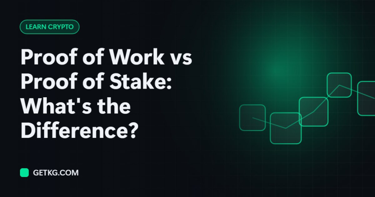 Proof of Work vs Proof of Stake: What’s the Difference?